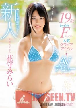 KAWD-827 Studio kawaii New Face! kawaii Exclusive Debut: Discovery Of A Beautiful Girl! Mirai Hanamori, 19, Is A Popular The Gravure Idol With Plumb F-Cup Breasts. This Is Her AV Debut.