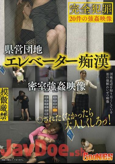GNS-071 Prefectural Housing Complex Elevator Molester Behind Closed Doors Video